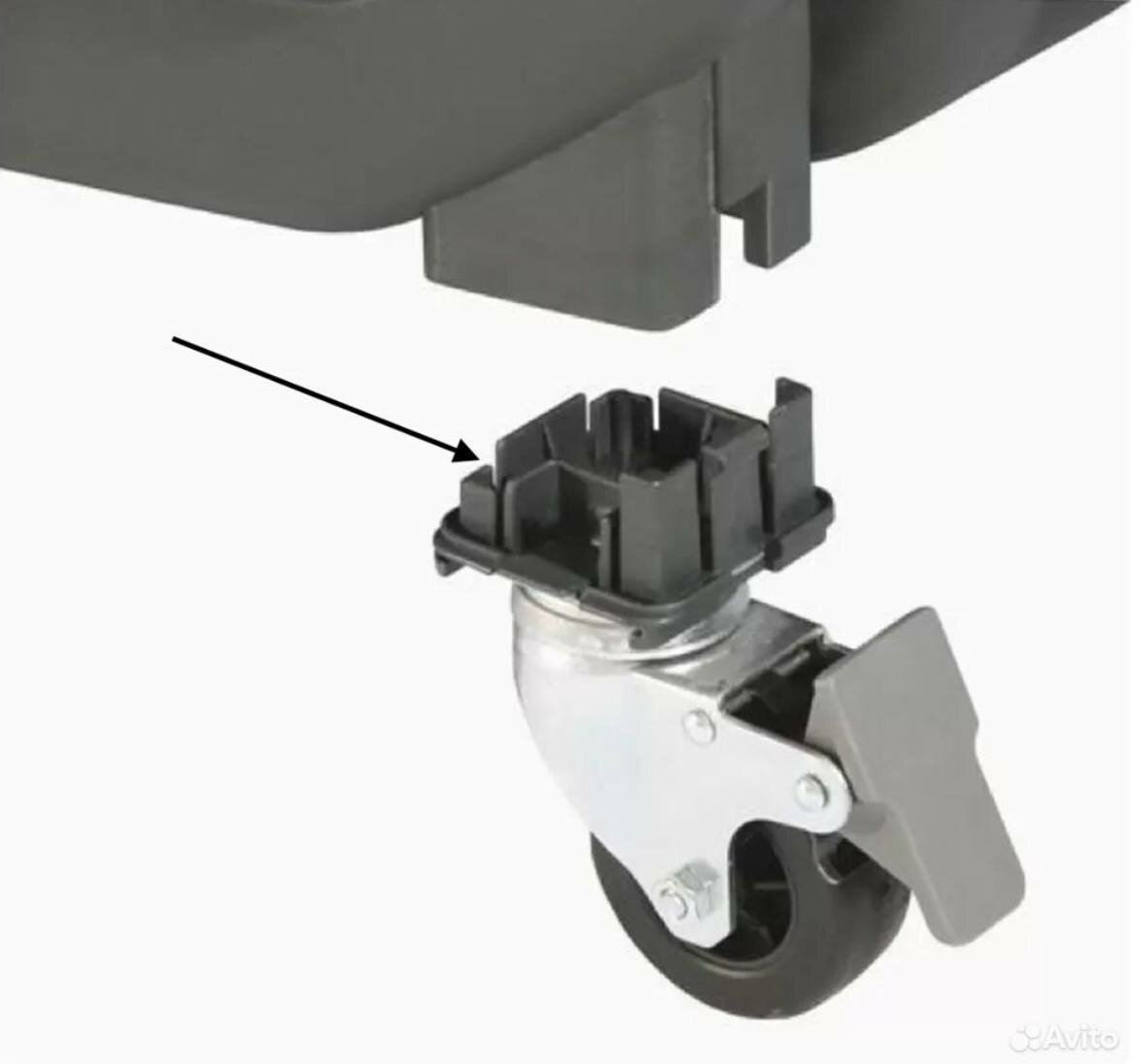 фото Запчасти для переносок MPS Skudo. Пластиковый крепёж под колесо на Skudo 4-7