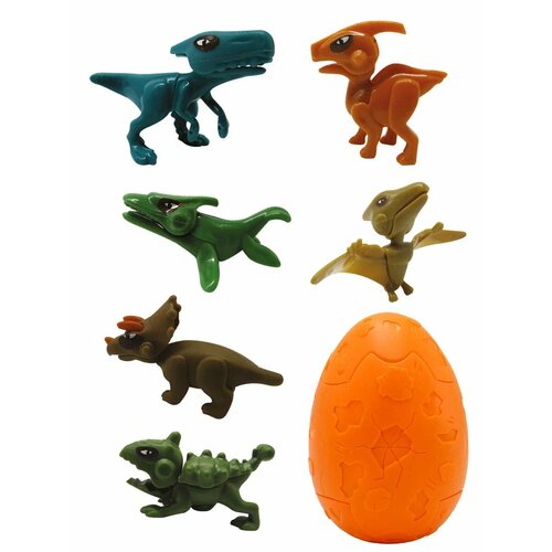 Фигурка-сюрприз Crazy Dino Egg Boom, коллекционная, динозавр, с картой