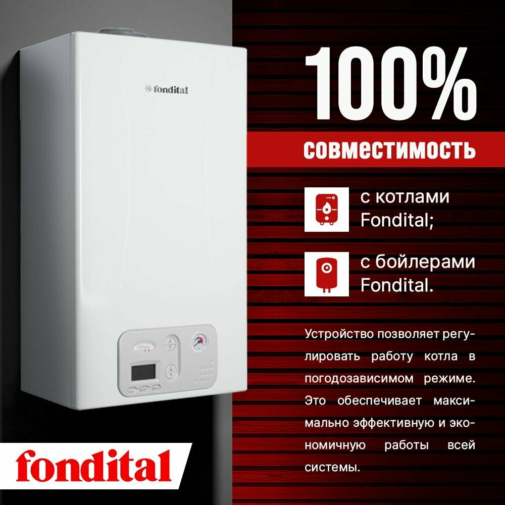 Датчик температуры бойлера Fondital NTC 10kOm 1 метр — фото 1