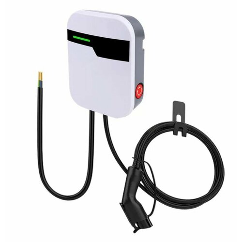 Настенная зарядная станция для электромобилей BKD управление со смартфона через приложение сенсорный экран RFID-карта мощностью 7кВт ток 32A 1 фаза 220 Вт GBT напряжение 220В 26990₽