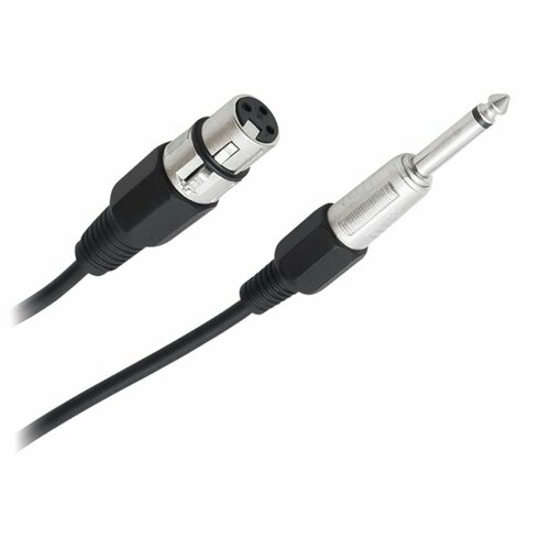 Аудио кабель Jack 6,3(шт)-XLR(гн) 3 метра