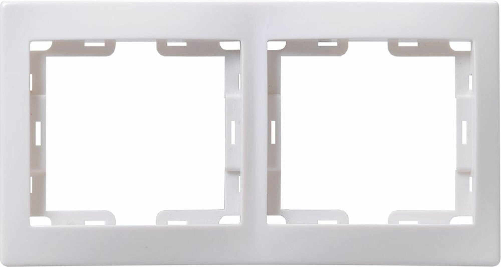 EMK20-K33-DM РГ-2-ККм Рамка 2-местн. горизонт. КВАРТА (кремовый) Упаковка (38 шт.) IEK - фото №1