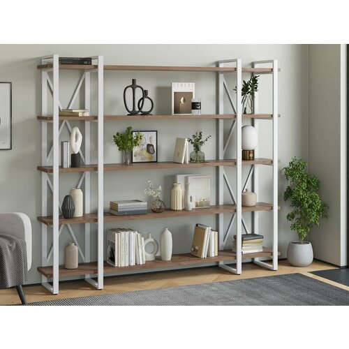 Стеллаж Айсберг Лофт 200х182-4 v3 белыйдуб крафт табак 28590₽