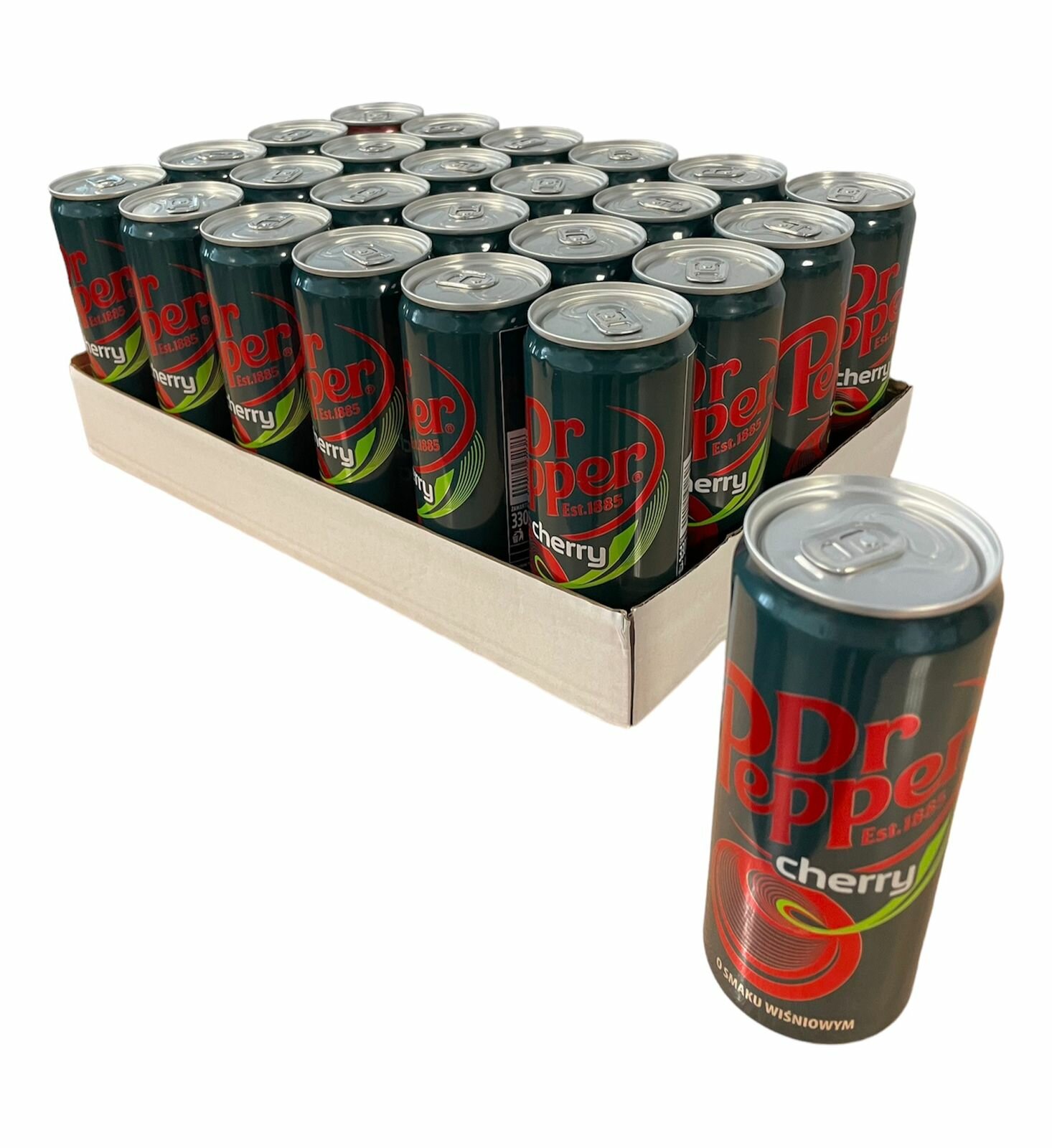 Напиток газированный Dr. Pepper Cherry, 24 шт х 330 мл. Доктор Пеппер