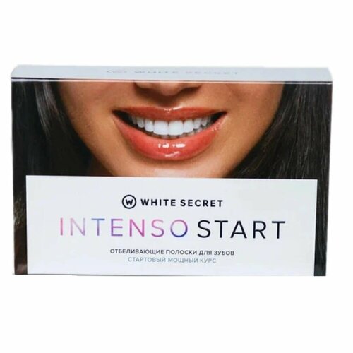 Полоски White Secret Intenso Start, стартовый курс уход за полостью рта white secret полоски для домашнего отбеливания зубов intenso start