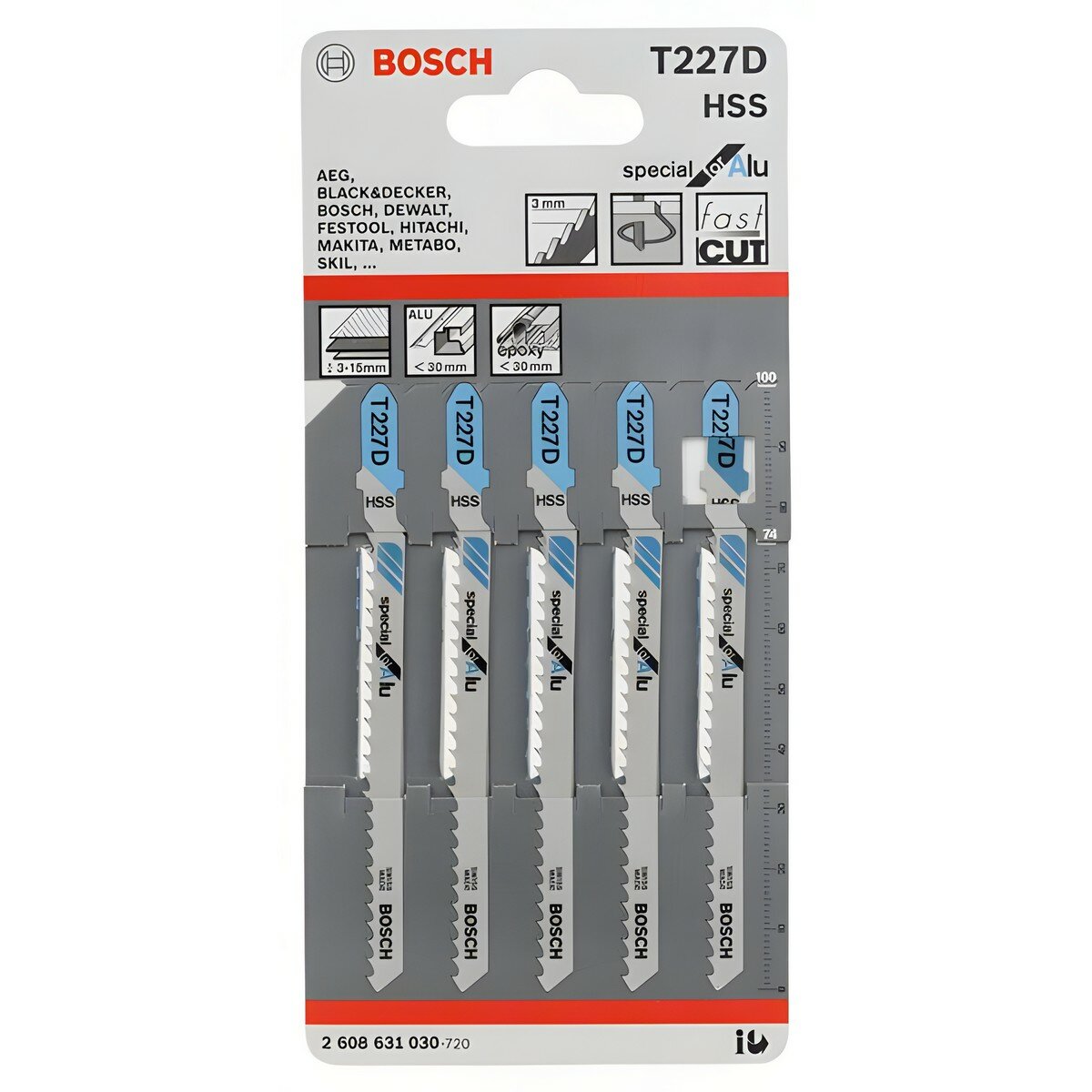 Лобзиковая пилка Bosch T 227 D HSS 5шт 2608631030 - фото №14