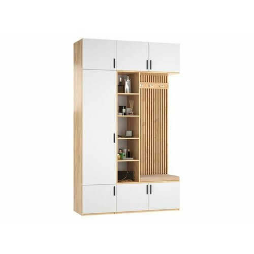 Прихожая в коридор Дуглас 10 135х240х50 Дуб крафт золотой Лотос 102152₽