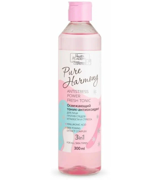 Вилсен / Vilsen Family Cosmetics - Тоник-антиоксидант для лица освежающий Pure Harmony 3в1, 300 мл