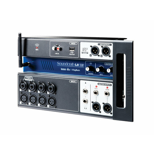 Soundcraft Ui-12 - Рэковый микшер, 4 comboXLR входы mic/line, 4 XLR входы mic