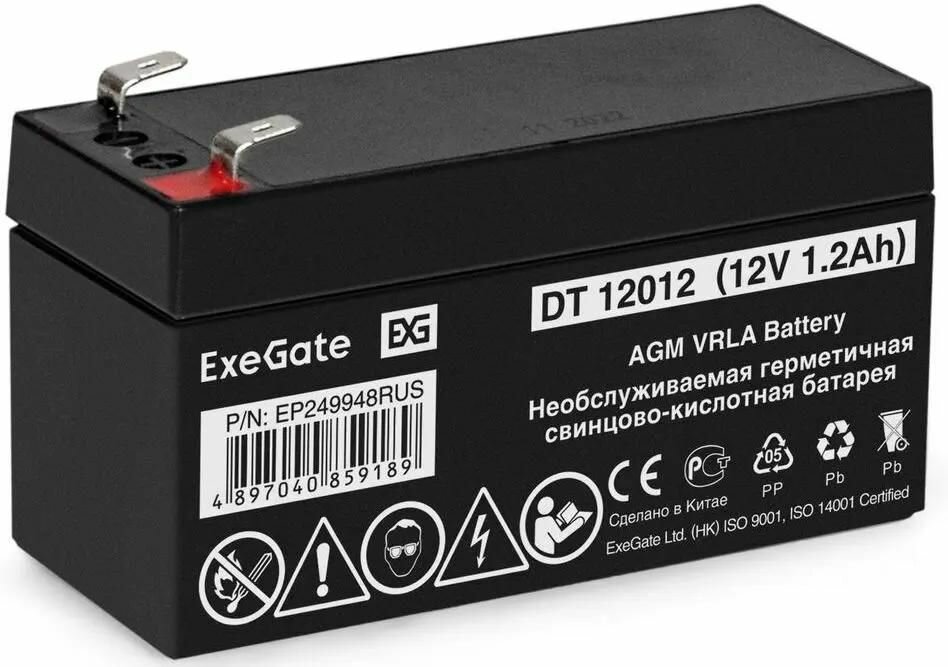 Аккумуляторная батарея для ИБП Exegate , 12V, 1.2Ah - фото №10