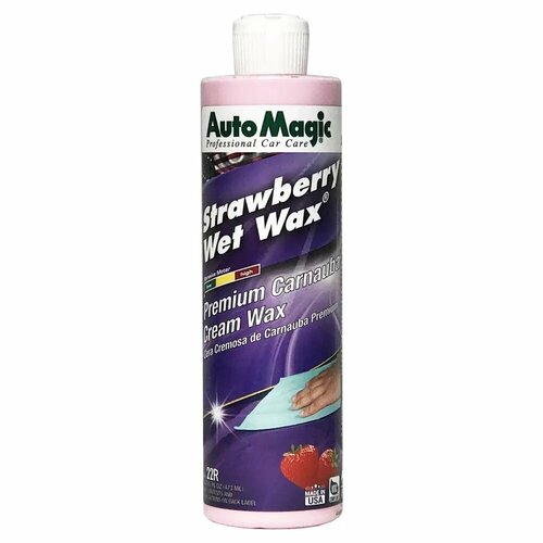Крем-воск для защиты кузова Auto Magic Strawberry Wet Wax 22R с ароматом клубники 473 мл 2647₽