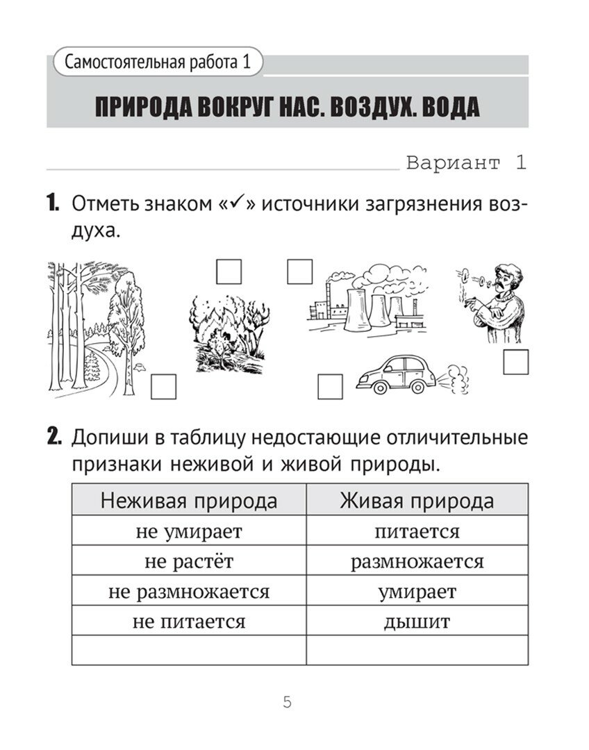 Человек и мир. 2 класс. Тематические самостоятельные работы - фото №3