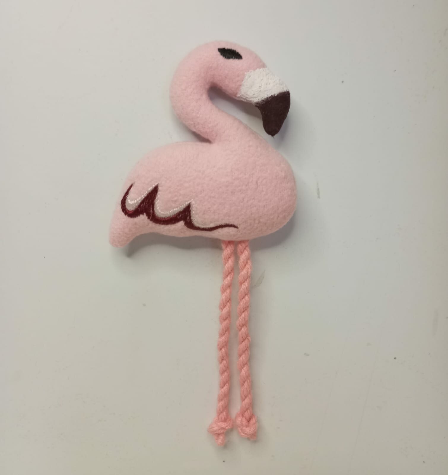 Мягкая игрушка-магнит на холодильник, сувенир магнитик розовый Фламинго, мягкий магнит