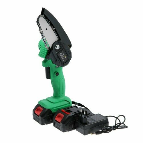 пила цепная аккумуляторная greensaw 20 pro 20 в 2х4 ач li ion шина 30 см 15 м с Пила цепная аккумуляторная ZITREK GreenSaw 20, 20 В, 2х1.5 Ач, шина 10 см, 5 м/с