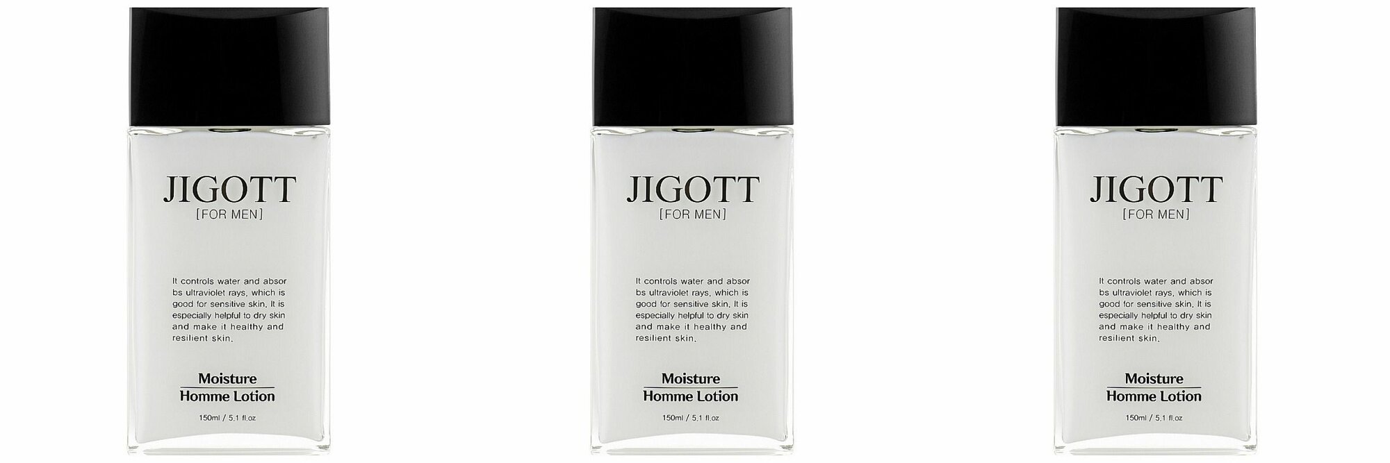 Jigott Лосьон для мужской кожи лица MOISTURE HOMME LOTION, 150 мл, 3 шт