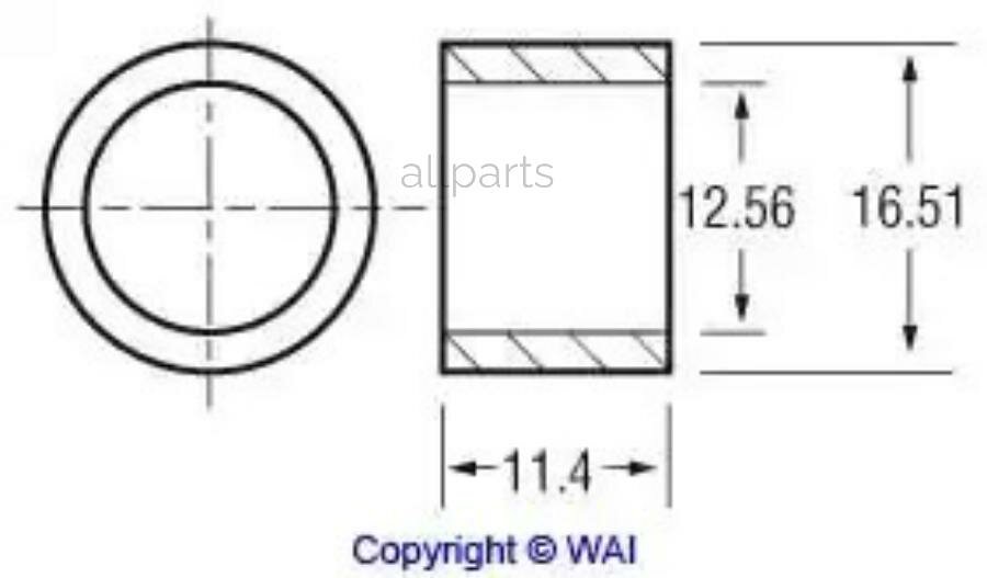 WAI 62-91403 Втулка стартера