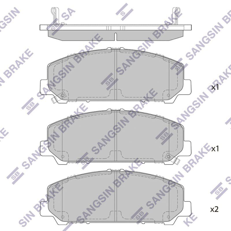 Колодки тормозные дисковые передние для Инфинити QX56 2010-2013 год выпуска (Infiniti QX56 2) HI-Q SP1448