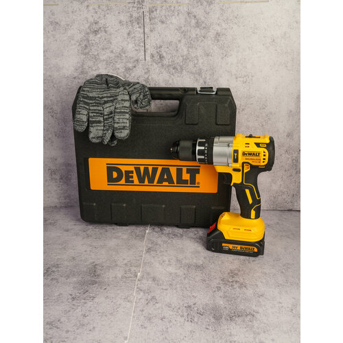 Аккумуляторный ударный шуруповерт 36В с двумя батареями и кейсом 8000₽