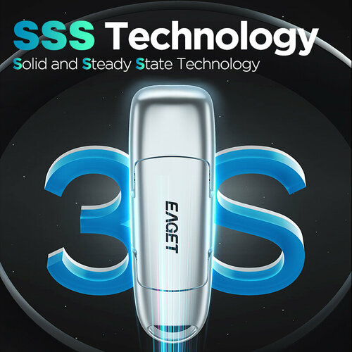 EAGET - 1 Тб высокоскоростная флешка 2 в 1 USB, Type-C