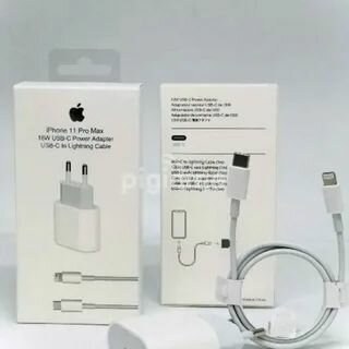 Зарядка для Iphone 12 Pro Max 20W USB-C Power Adapter, USB-C to Lightning Cable, комплект кабель и адаптер