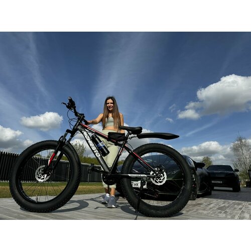 Велосипед Фэтбайк SPR Richiesto 26 Горный Спортивный Взрослый Подростковый красный матовый 27200₽