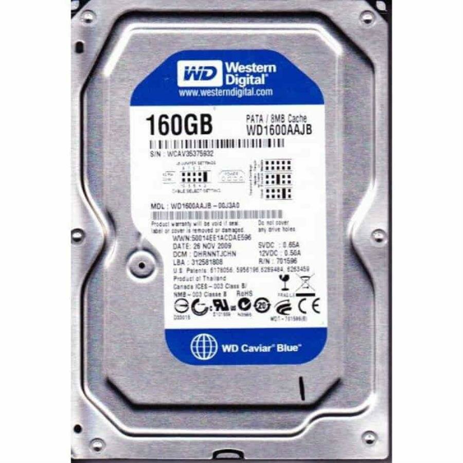 Жесткий диск Western Digital 160 Gb SATA WD1600AAJB (Blue) Б/У