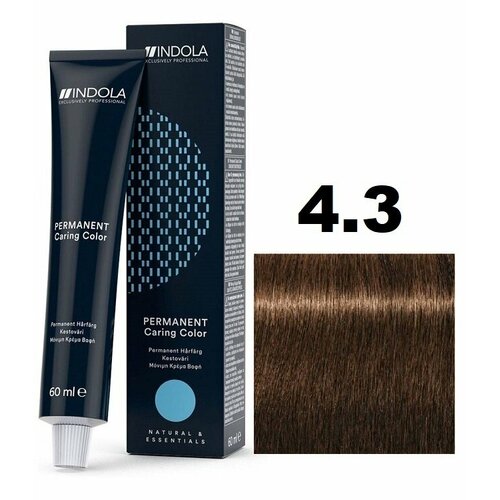 Indola Permanent Caring Color Крем-краска для волос 4/3 средний коричневый золотистый 60мл
