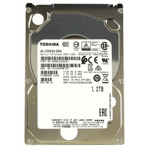 Жесткий диск Toshiba HDEBL02GEA51 1,2Tb 10500 SAS 2,5