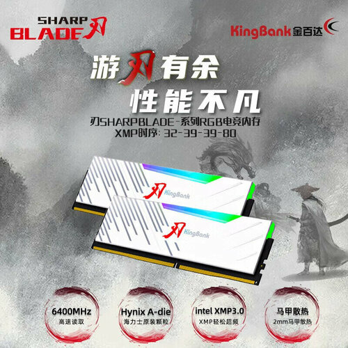 Комплект оперативной памяти KingBank SharpBlade RGB XMP DDR5 6400Mhz