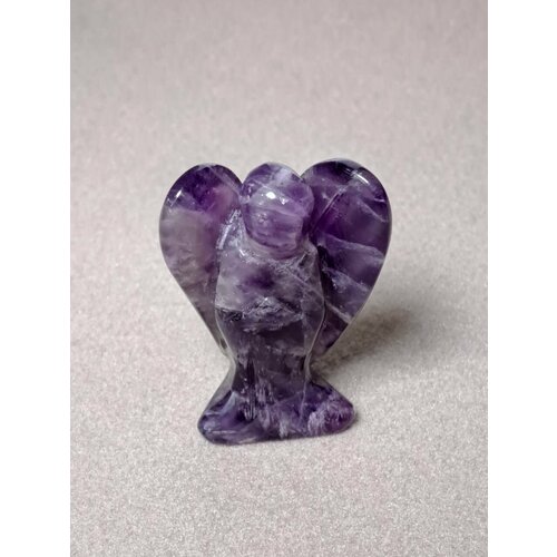 Статуэтка оберег и талисман эксклюзивный ангелочек из натурального камня Аметист