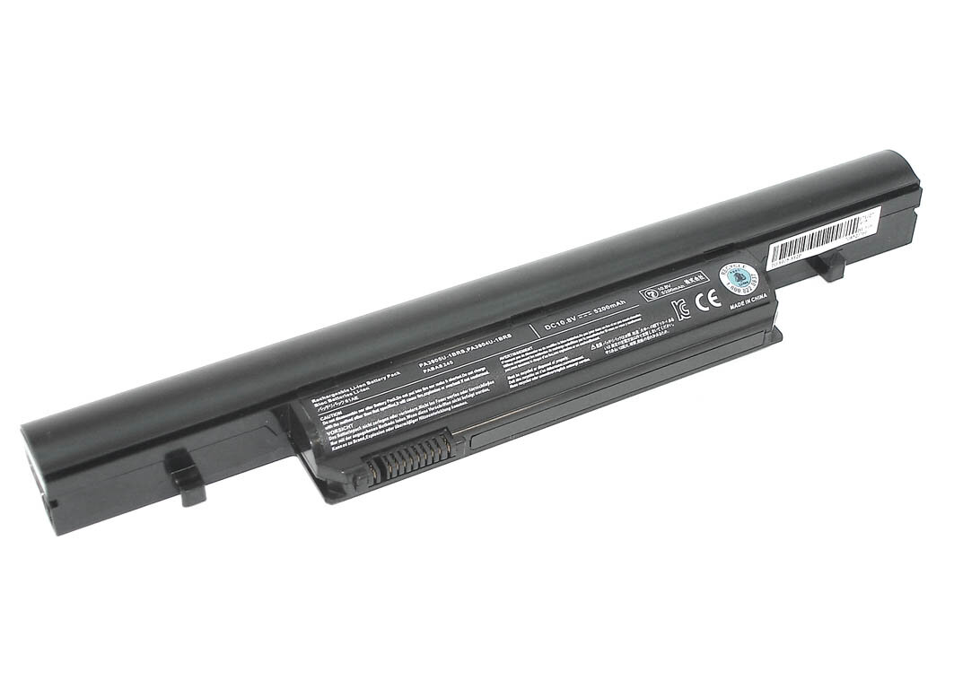 Аккумуляторная батарея для ноутбука Toshiba R850 (PA3904U-1BRS) 5200 mAh OEM черная