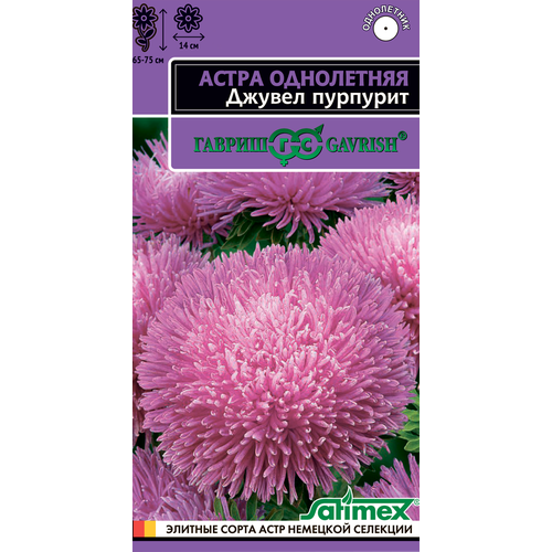 Семена гавриш Эксклюзив, Астра однолетняя игольчато-коготковая Джувел Пурпурит, Арт. 1071856733, 0,05г астра однолетняя кварцевая башня семена гавриш