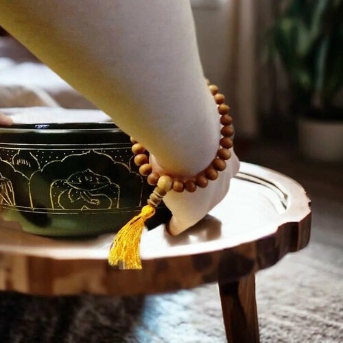 Браслет, размер 21 см, бежевый