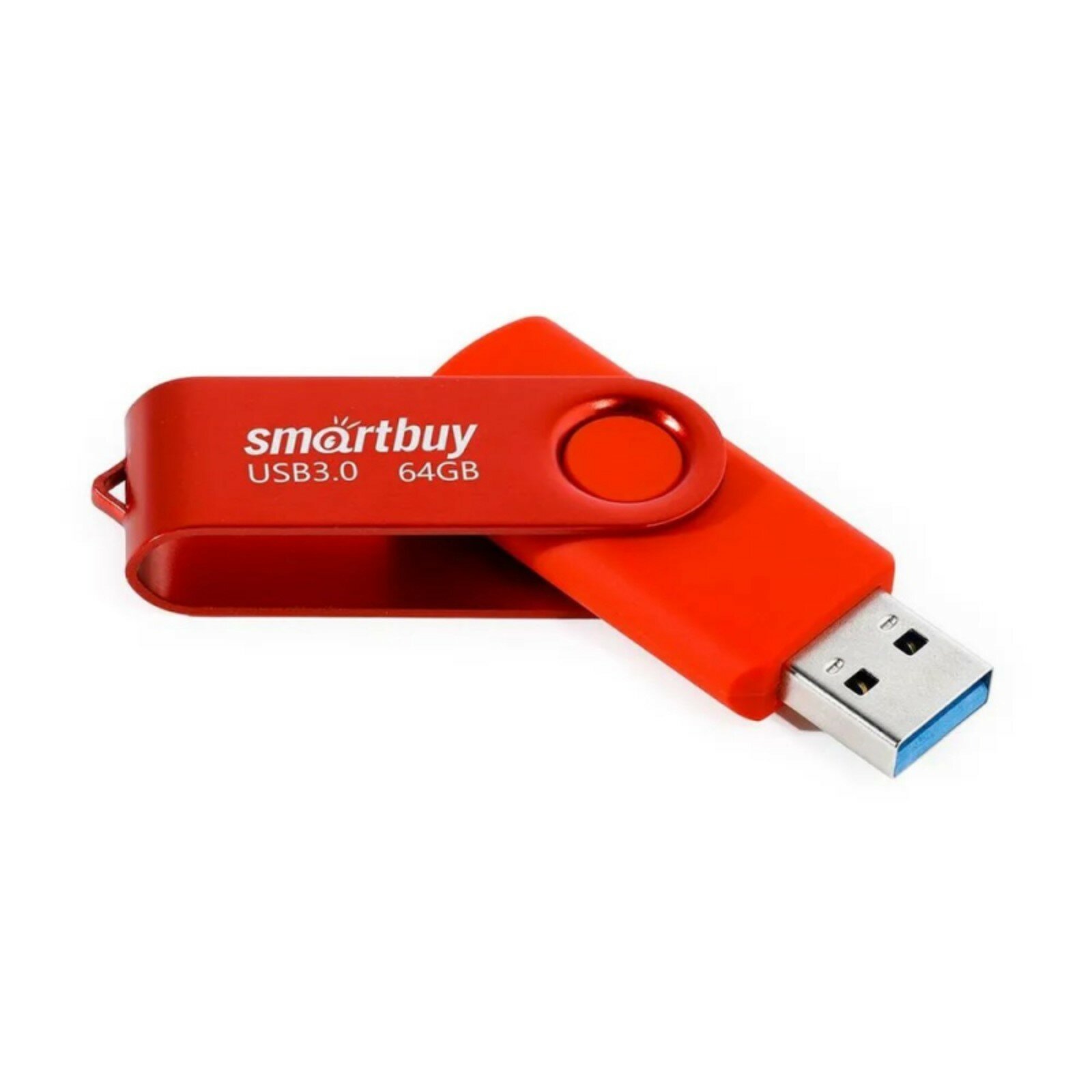 Флешка 064GB3TWR, 64 Гб, USB3.0, чт до 70 Мб/с, зап до 40 Мб/с, красная