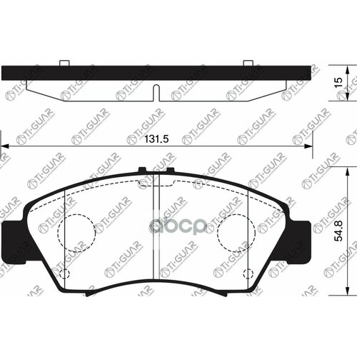 Тормозные Колодки Tg-377CPf8265 Керамика Tiguar Ho Partner Fit Domani Capa Cr-X Integra Ek3 Передние Диск Ti-Guar 5350₽