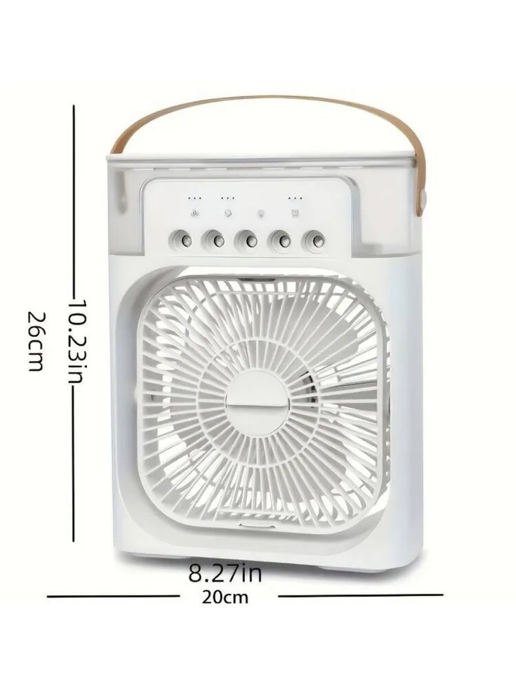 Вентилятор мини кондиционер настольный 4 в 1 белый