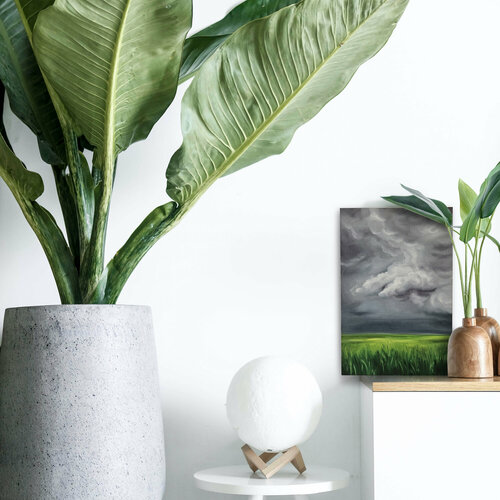 Интерьерная картина на стену. Живопись маслом: Перед грозой