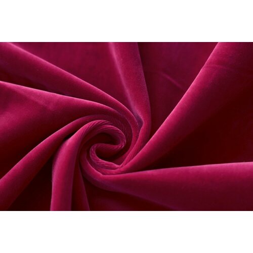 Ткань бархат розовый (малиновый) из хлопка ткань бархат хлопковый 100% хлопок темно синий 1 метр ширина 150 см