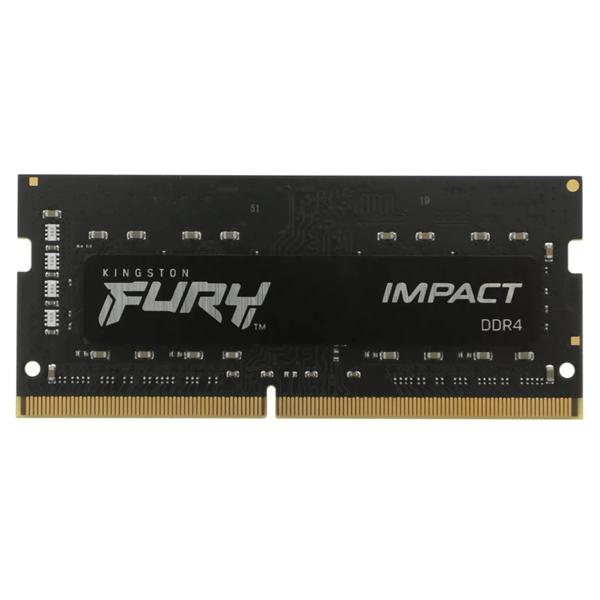 Оперативная память KINGSTON Fury Impact DDR4 - 16Gb, 2666 МГц, SO-DIMM, CL16 (KF426S16IB/16)