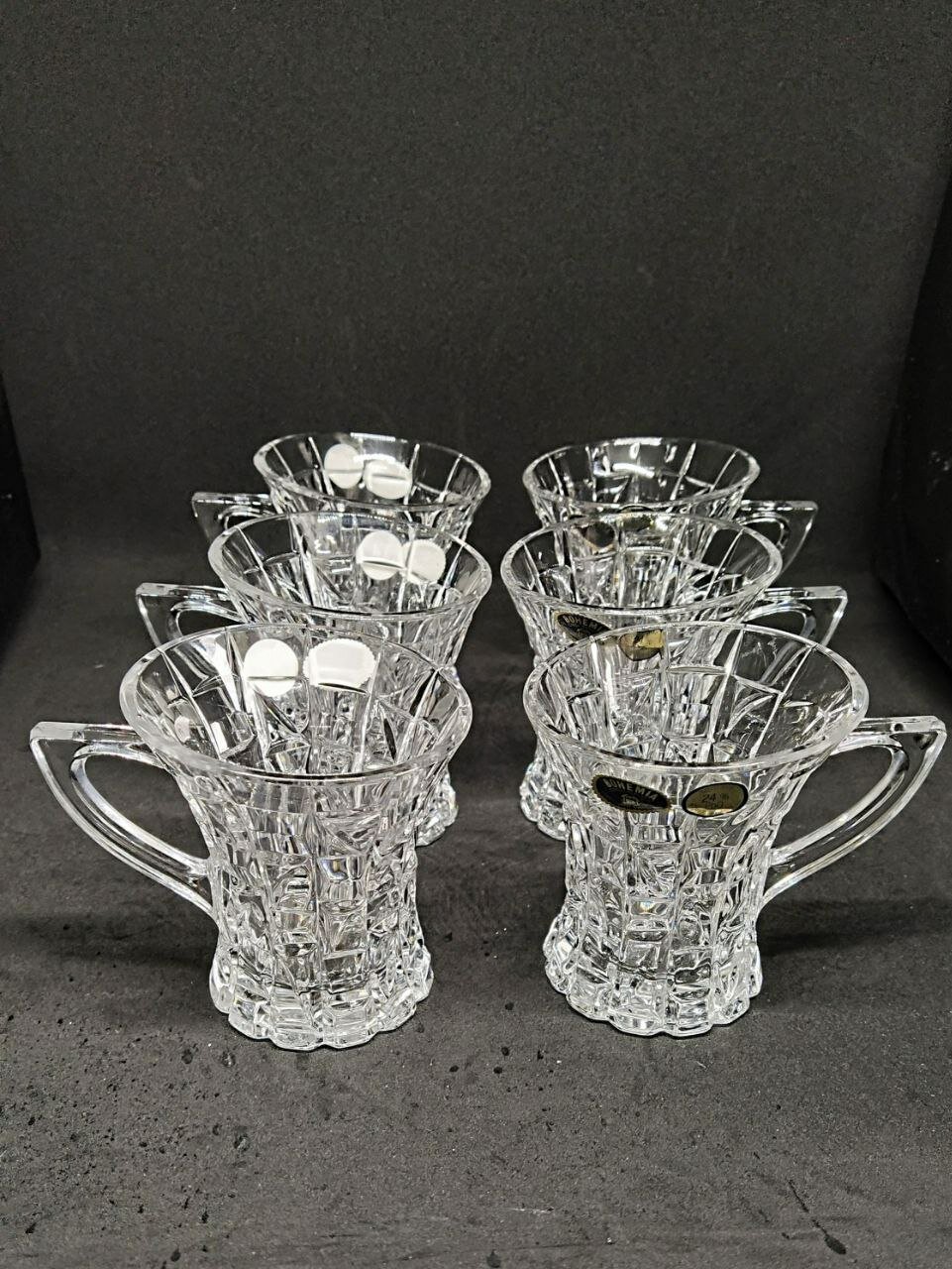 фото Хрустальные чашки Богемия