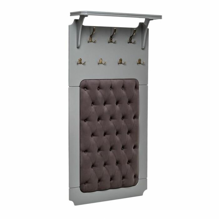 Вешалка настенная Патриция (Серый ясень/ткань V19)