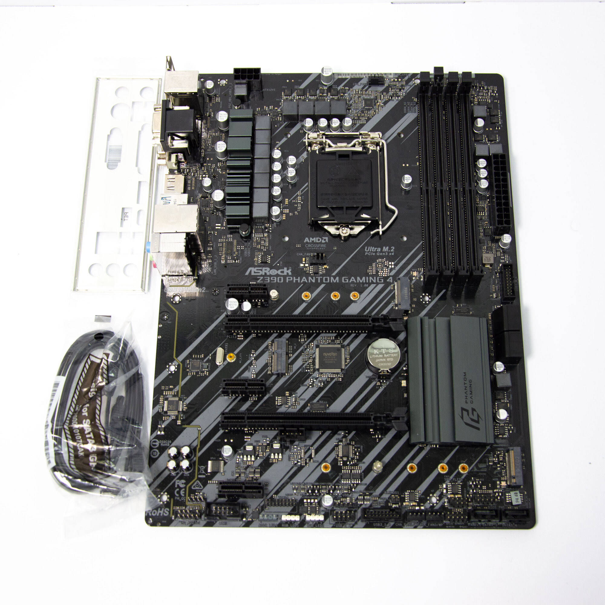 Материнская плата AsRock Z390 Phantom Gaming 4 DDR4 LGA1151v2 M.2 Wi-Fi ATX