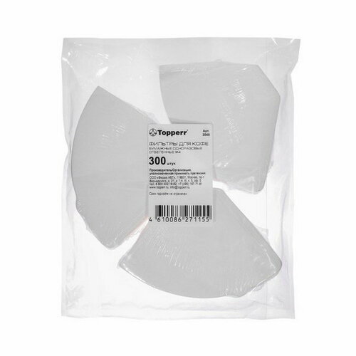 Фильтр бумажный для кофеварок 4 300шт отбеленный 1555₽