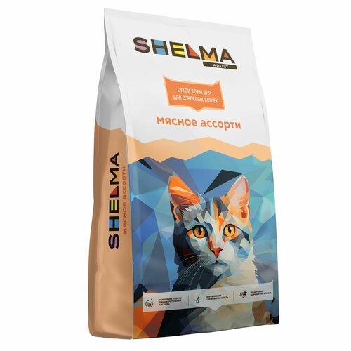SHELMA сухой корм для кошек Adult 