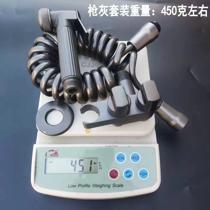 фото Настенный смеситель для биде в туалете с гигиеническим душем графит