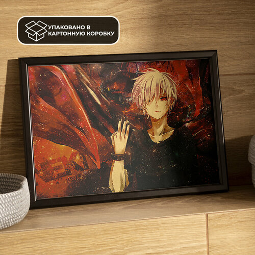 Постер из крафт-бумаги Kaneki Ken 36 х 51 см 590₽