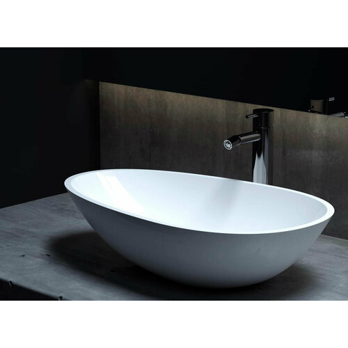 Раковина накладная Salini Callista 1101101G, белый глянец