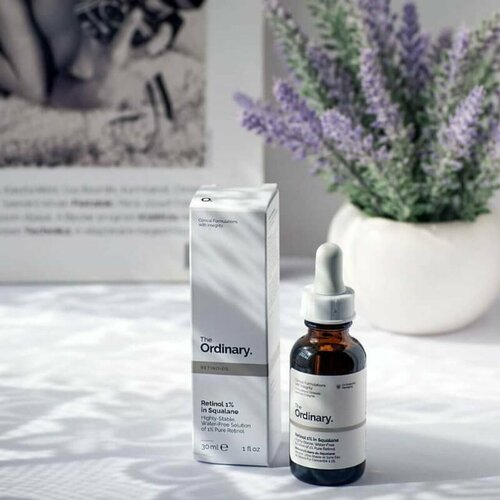 Сыворотка с ретинолом в сквалане 1% The Ordinary Retinol 1% in Squalane, 30 мл, Омолаживающая сыворотка с ретинолом 1% при первых признаках возрастных изменений .