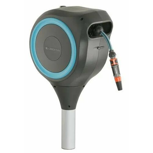 Напольная автоматическая катушка для шланга Gardena RollUp M 18614-20 голубой, серый, голубой