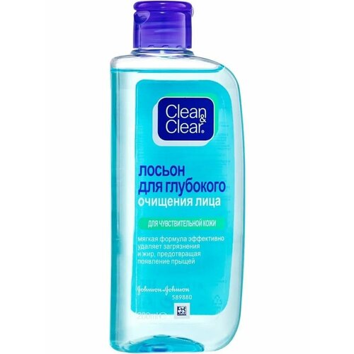 Лосьон для лица для глубокого очищения clean clear